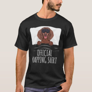T-shirt Masque de sommeil noir American Water Spaniel Offi