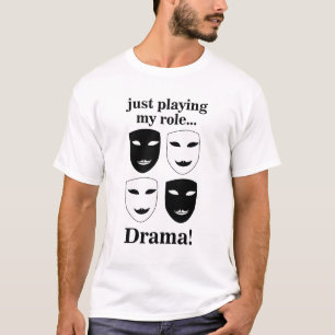 T-shirt Masque de Théâtre Théâtre Drame Acteur de Théâtre