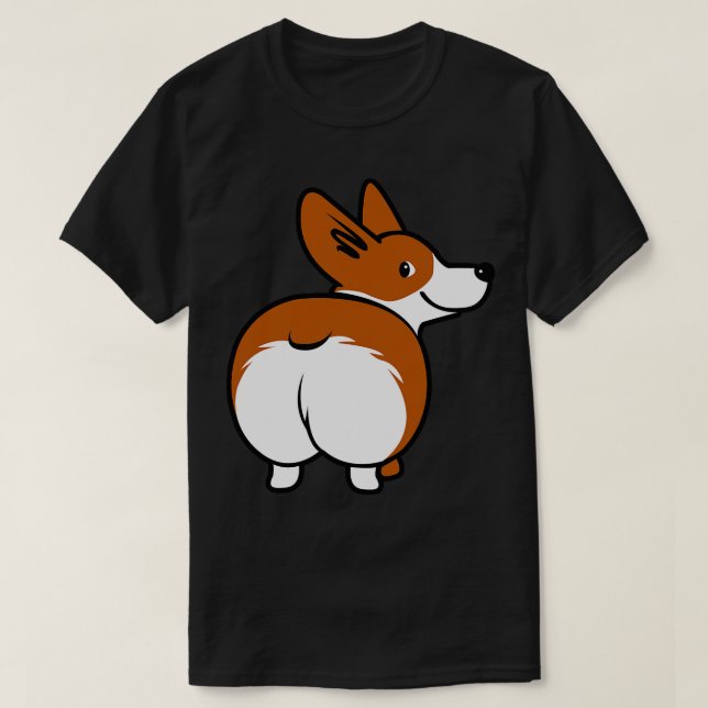 T-shirt Masque de visage Corgi (Design devant)
