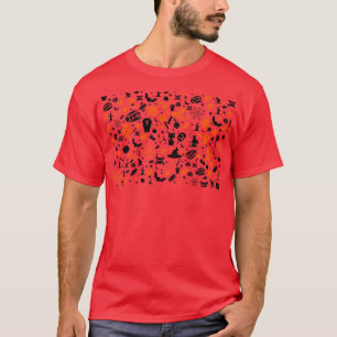 T-shirt Masque de visage drôle d'Halloween