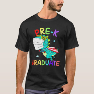 T-shirt Masque de visage pré-K Graduate Super T Rex Gradua