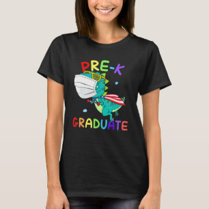 T-shirt Masque de visage pré-K Graduate Super T Rex Gradua