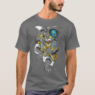 T-shirt Masque d'opéra japonais Samurai (2)