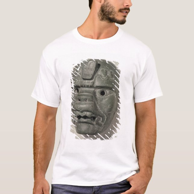 T-shirt Masque félin d'un homme, d'Oaxaca, précolombien (Devant)