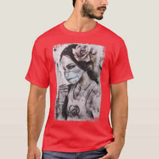 T-shirt Masque guerrier de la santé