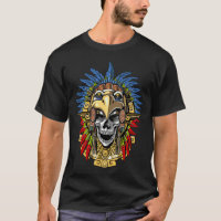 Masque indien indigène de guerrier de crâne