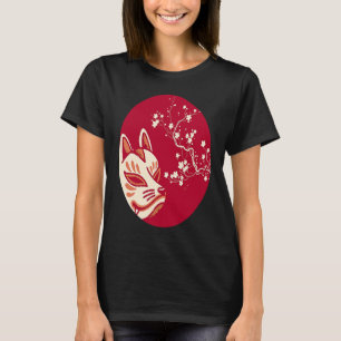 T-shirt Masque japonais esthétique Fox Kitsune