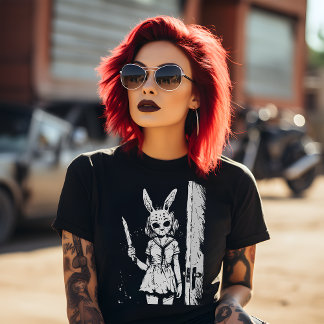 T-shirt Masque lapin avec couteau