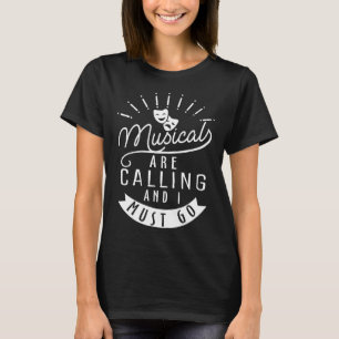 T-shirt Masque pour les amateurs de théâtre de Broadway.