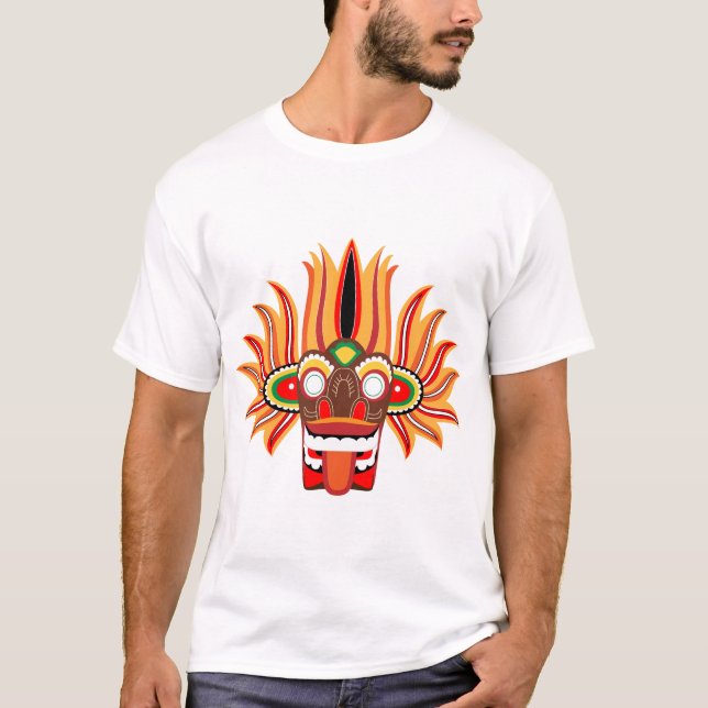 T-shirt masque sri lankais (Devant)