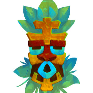T-shirt Masque Tiki avec texture