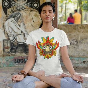 T-shirt Masque tribal indien