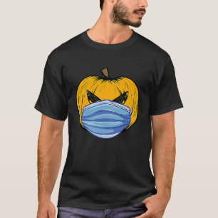 T-shirt Masque visage Citrouille Halloween Sinister Evil J