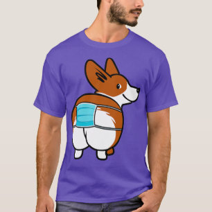 T-shirt Masque Visage Corgi drôle