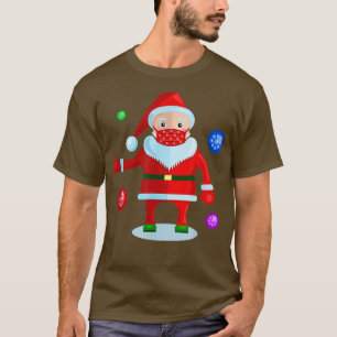 T-shirt masque visage moche de noël santa claus snowflake
