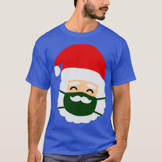 T-shirt Masque Visage Père Noël Christmas Mustache
