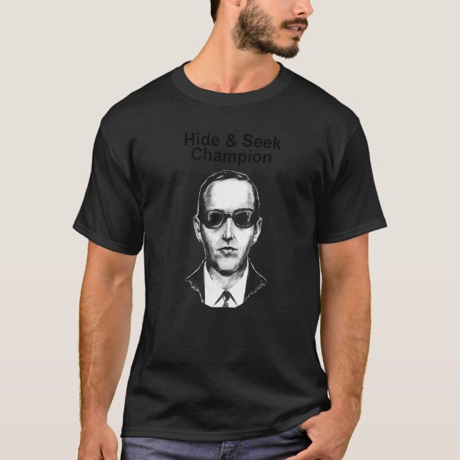 T-shirt Masquer Et Chercher Champion D B Cooper (Devant)