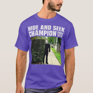 T-shirt Masquer et chercher Champion depuis 1978Myers