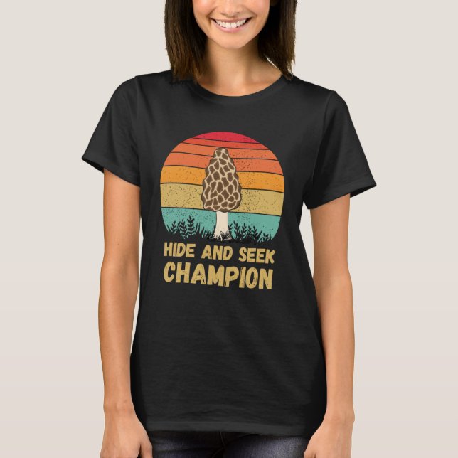 T-shirt Masquer Et Chercher Champion Morel Champion Champi (Devant)