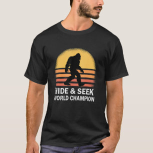 T-shirt Masquer et rechercher Champion du Monde Bigfoot Be