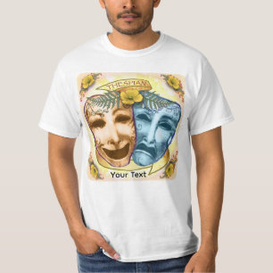 T-shirt Masques d'acteur Blue Orange