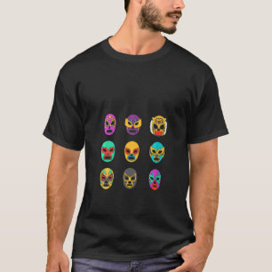 T-shirt Masques de femmes de légende  Retro Lucha Libre