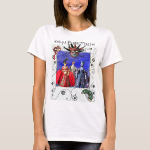 T-SHIRT MASQUES DE MASQUERADE DE POPUPES ITALIENS ANCIENS,