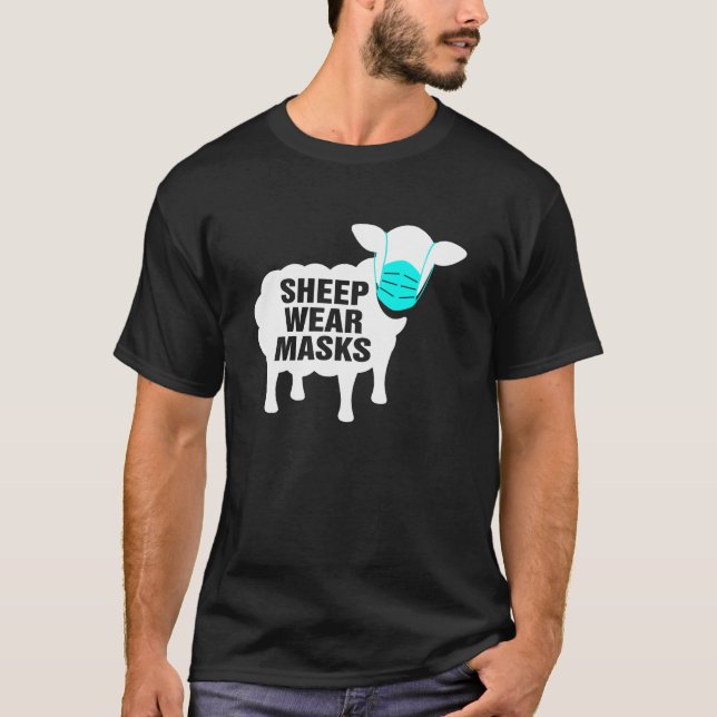 T-shirt Masques de port des moutons (Devant)