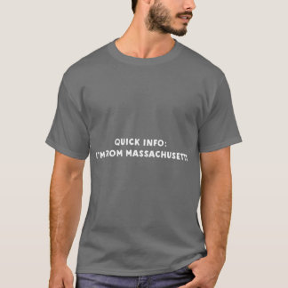 T-shirt Massachusetts Cool Funny