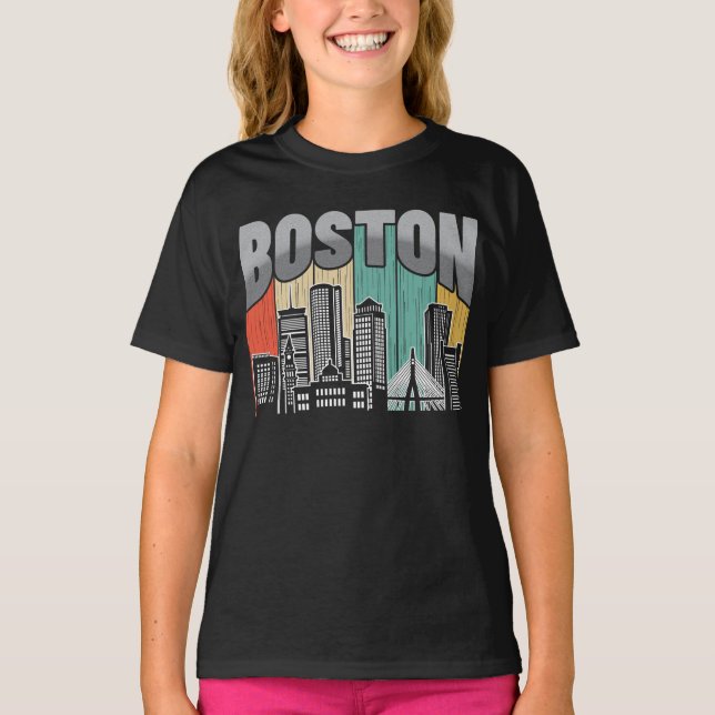 T-shirt Massachusetts de Boston (Devant)