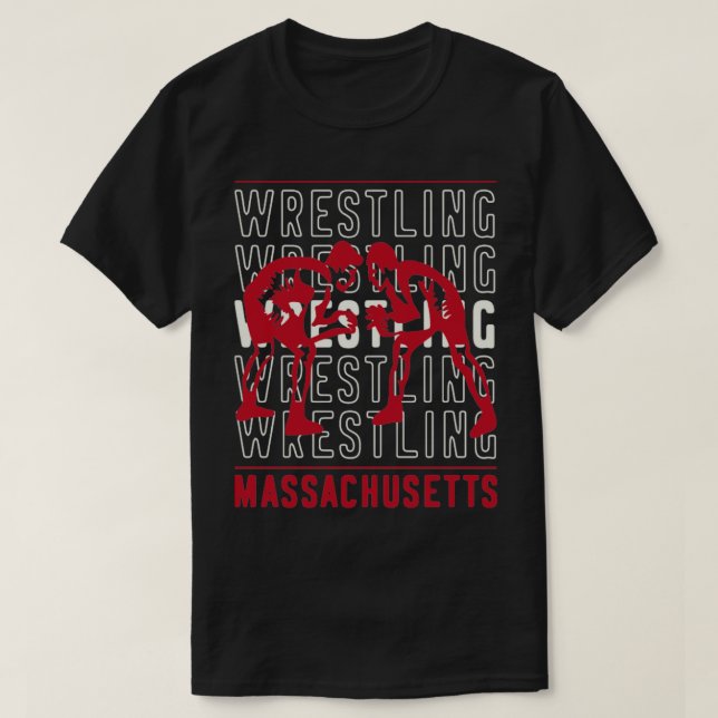 T-shirt Massachusetts de lutte (Design devant)