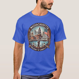 T-shirt Massachusetts Embodying the Spirit of America