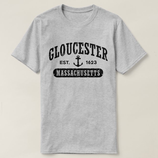 T-shirt Massachusetts Gloucester (Design devant)