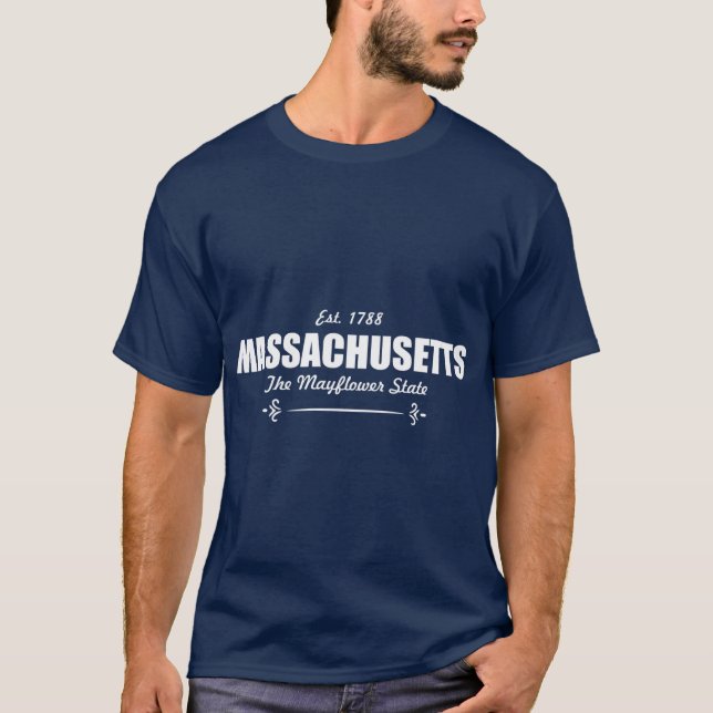 T-shirt Massachusetts Surdimensionnés 4 (Devant)