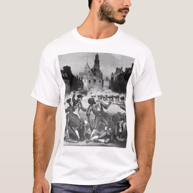 T-shirt Massacre de Boston, le 5 mars 1770 image _War (Devant)