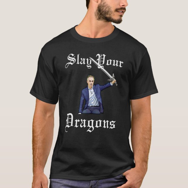 T-shirt Massacrez vos dragons Jordanie Peterson (Devant)