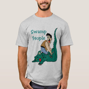 T-shirt Massage Cajun, Alligator, Populations De Marais