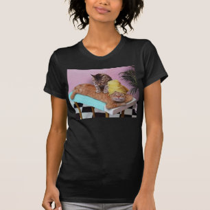 T-shirt Massage drôle de chat