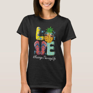 T-shirt Massage Thérapie Bonjour été Joyeux Dernier jour é