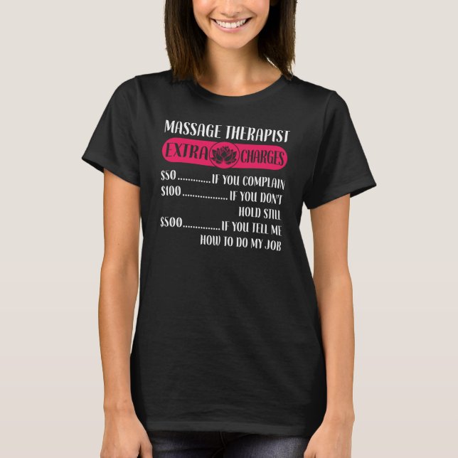 T-shirt Massage Thérapie Massage (Devant)