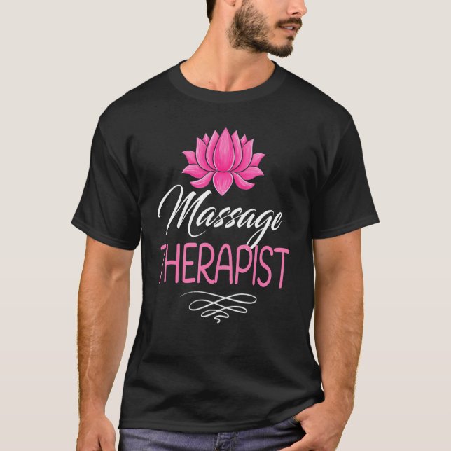 T-shirt Massage Thérapie Spa Massage Jour Lotus (Devant)