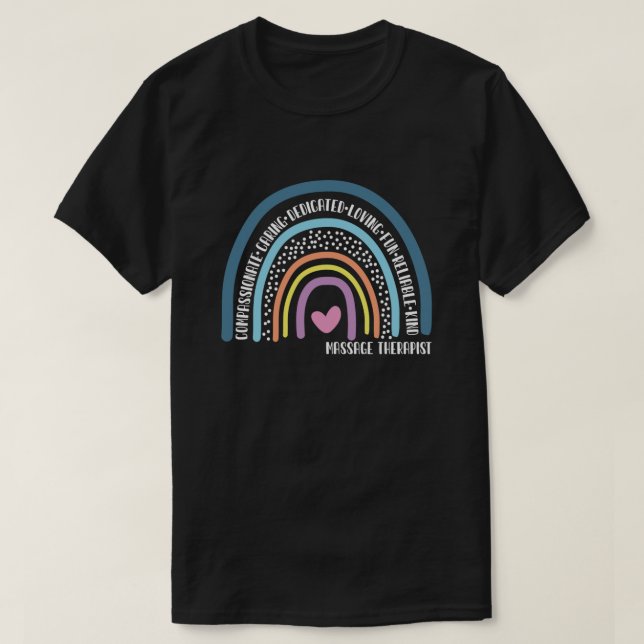 T-shirt Massage Thérapiste Soins compatissants L dédié (Design devant)