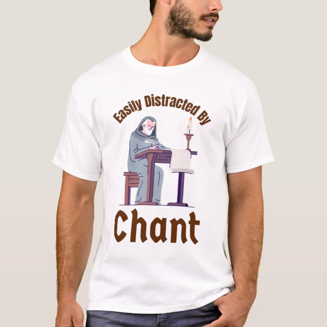 T-shirt Masse latine Grégorien Chant Traditionnel Catholiq (Devant)