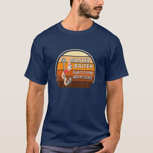 T-shirt Master Baiter - Pêche amusante (Devant)
