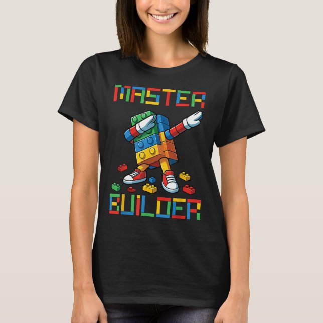 T-Shirt Master Builder Blocs Briques De Constructi (Devant)