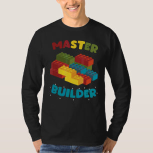 T-shirt Master Builder Blocs créatifs Jouets de constructi