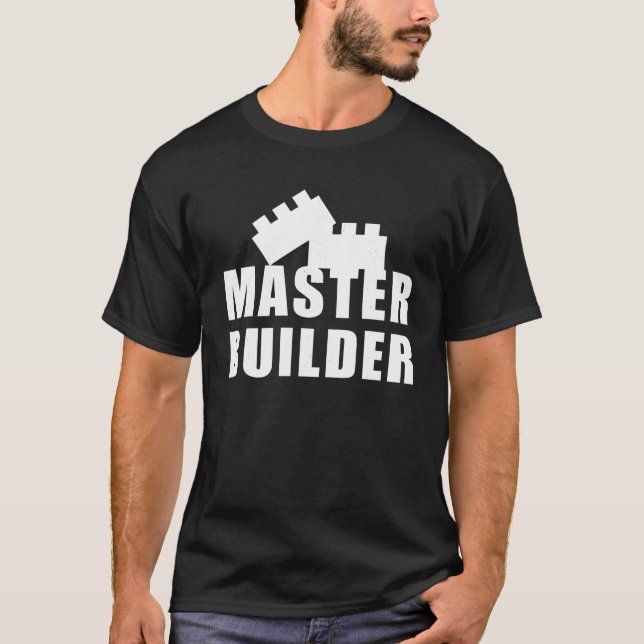 T-shirt Master Builder Blocs de construction Briques Ingén (Devant)