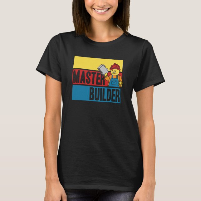 T-shirt Master Builder Building Blocks Men Women Youth (Devant)