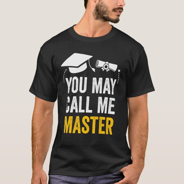T-shirt Master Diplôme 2022 Vous Pouvez M'Appeler Mast (Devant)