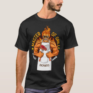 T-shirt Master Fête des pères grill Cadeau BBQ Chef Papa